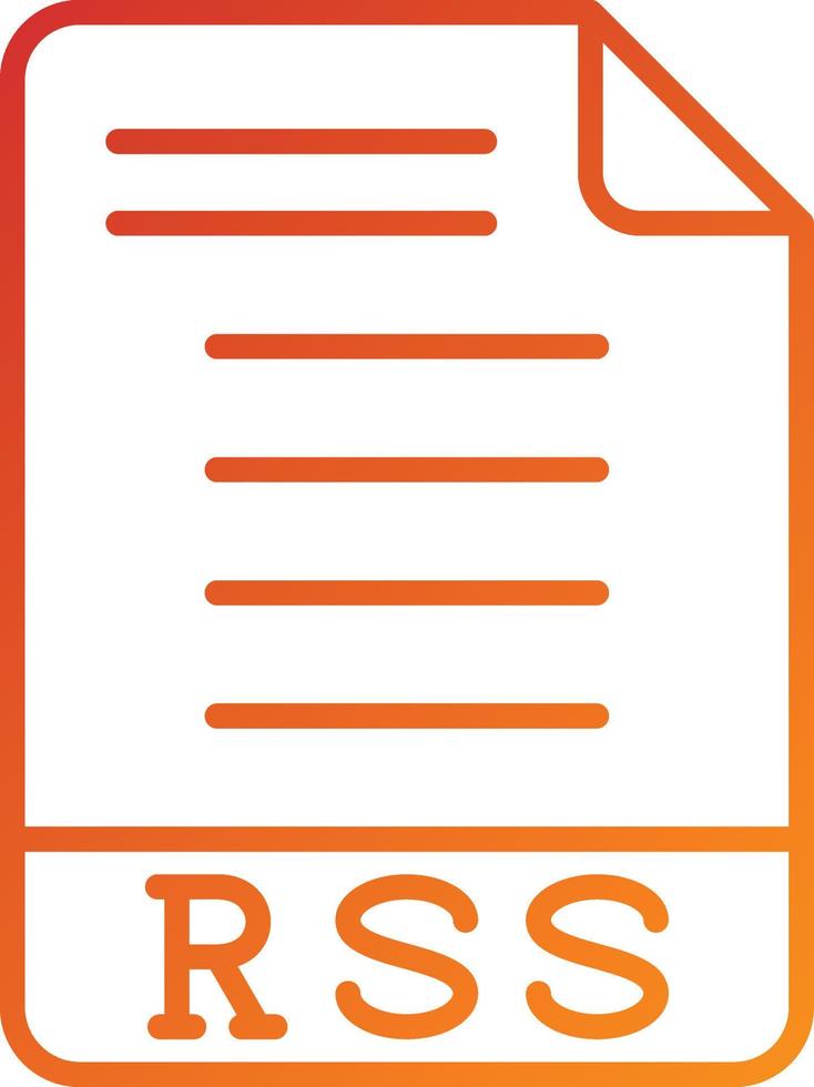 RSS Icon Style vector