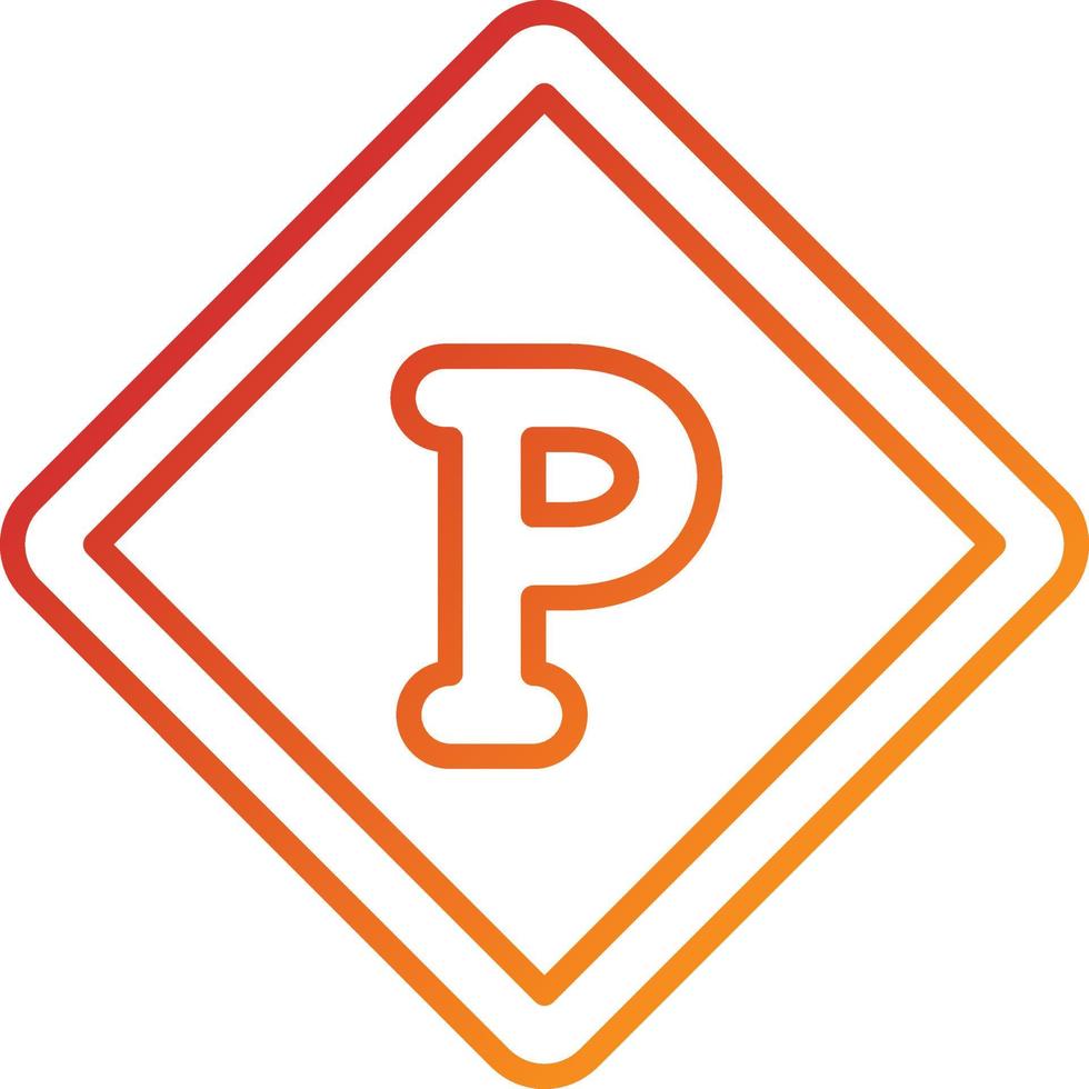 Parking Icon Style vector