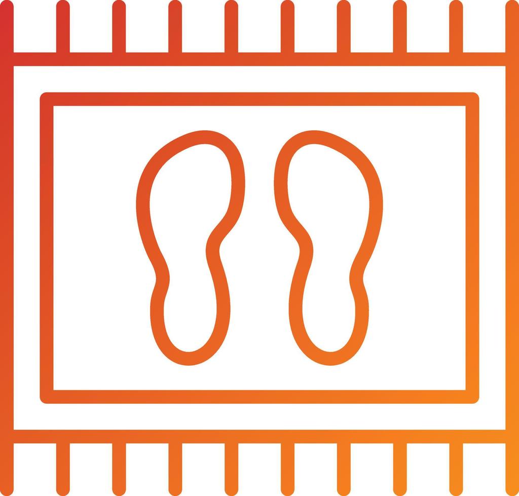 Door Mat Icon Style vector
