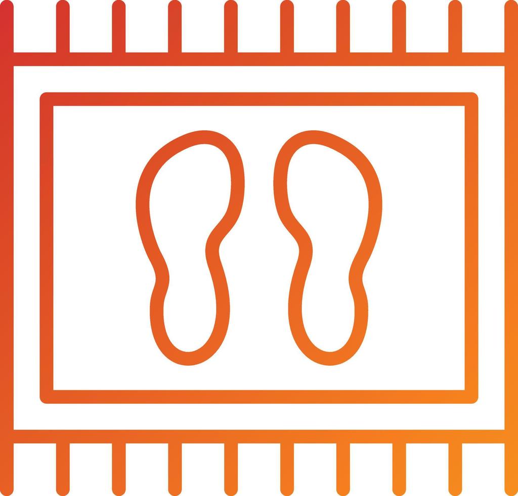 Door Mat Icon Style vector