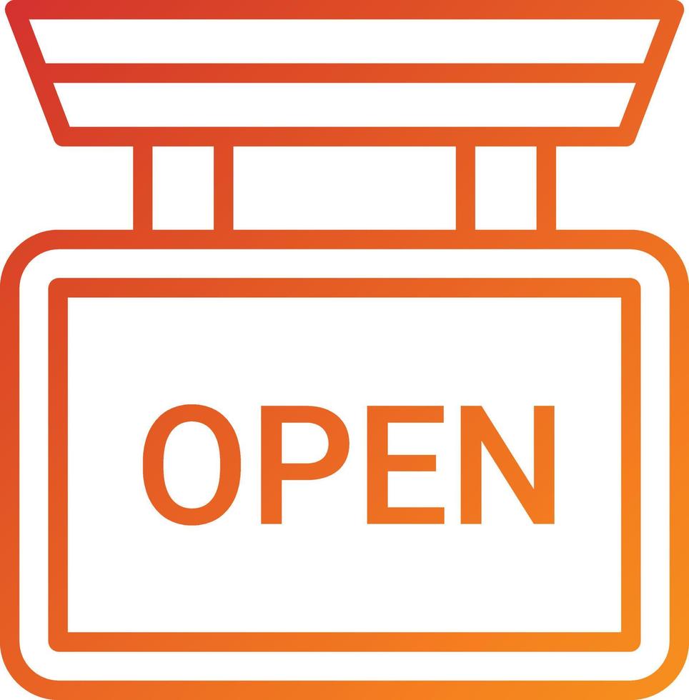 Open Icon Style vector