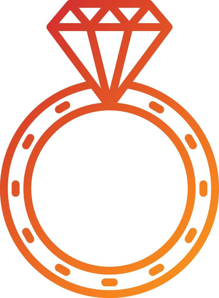 Wedding Ring Icon Style vector