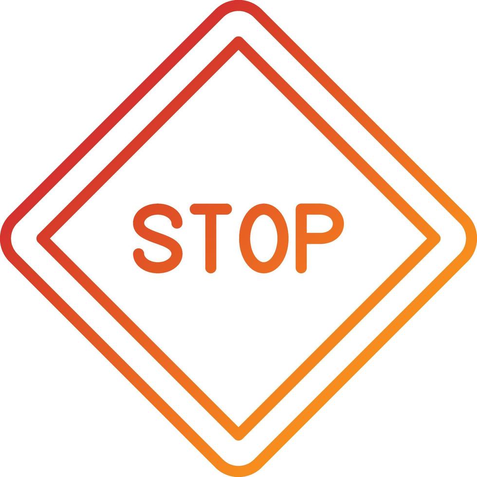 Stop Sign Icon Style vector