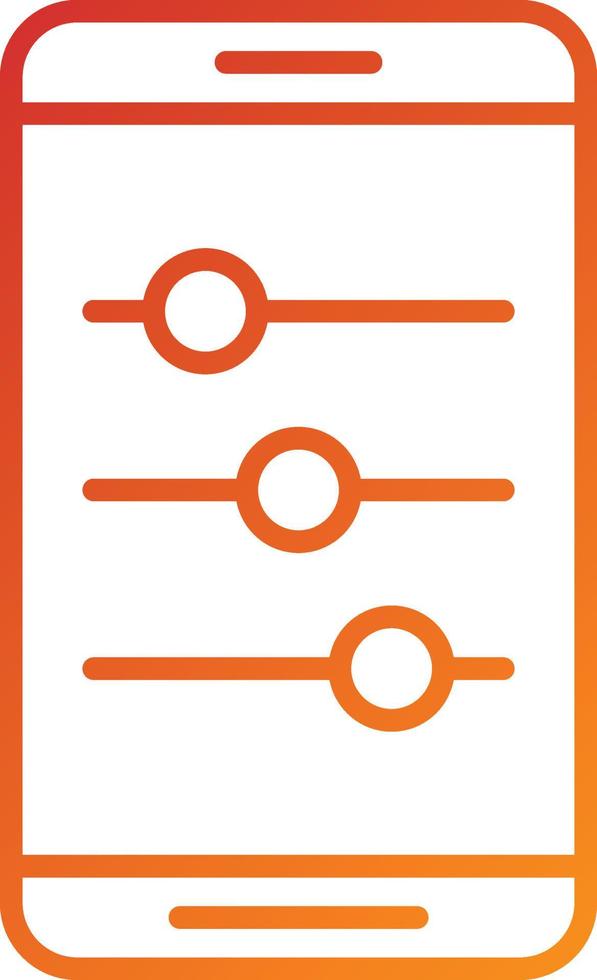 Sliders Icon Style vector