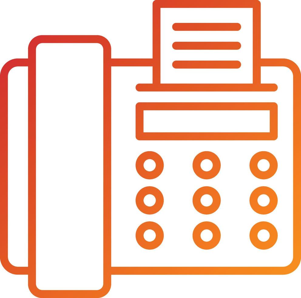 Fax Icon Style vector