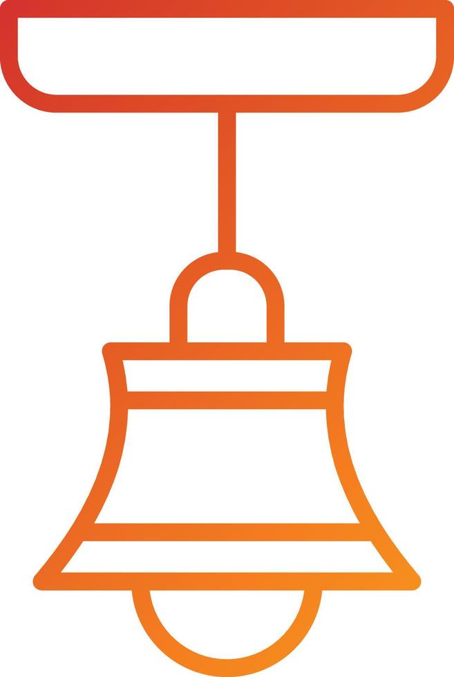 Hang Lamp Icon Style vector