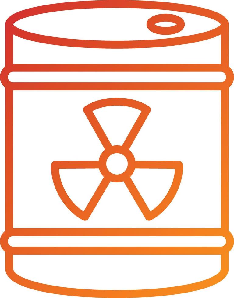 Radioactive Barrel Icon Style vector