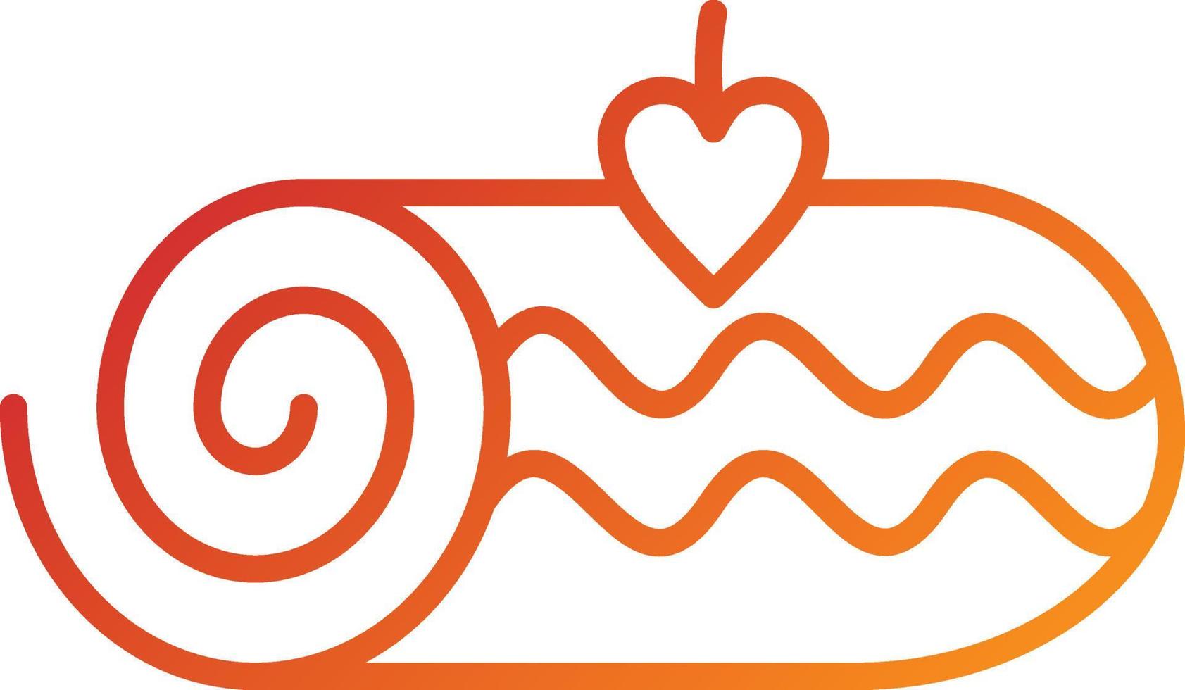 Roll Cake Icon Style vector