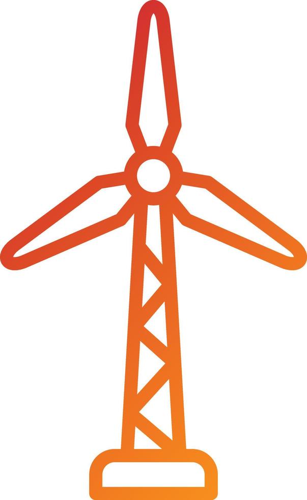Wind Turbine Icon Style vector