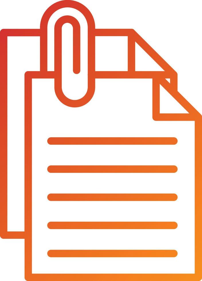 Attached File Icon Style vector
