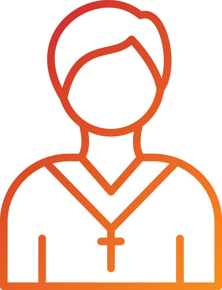 Pastor Icon Style vector