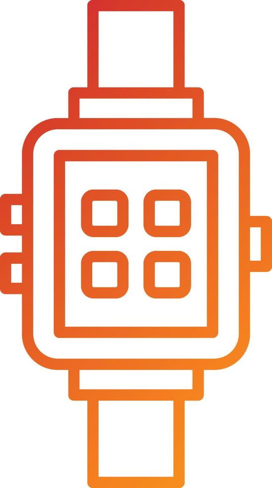 Smart Watch Icon Style vector