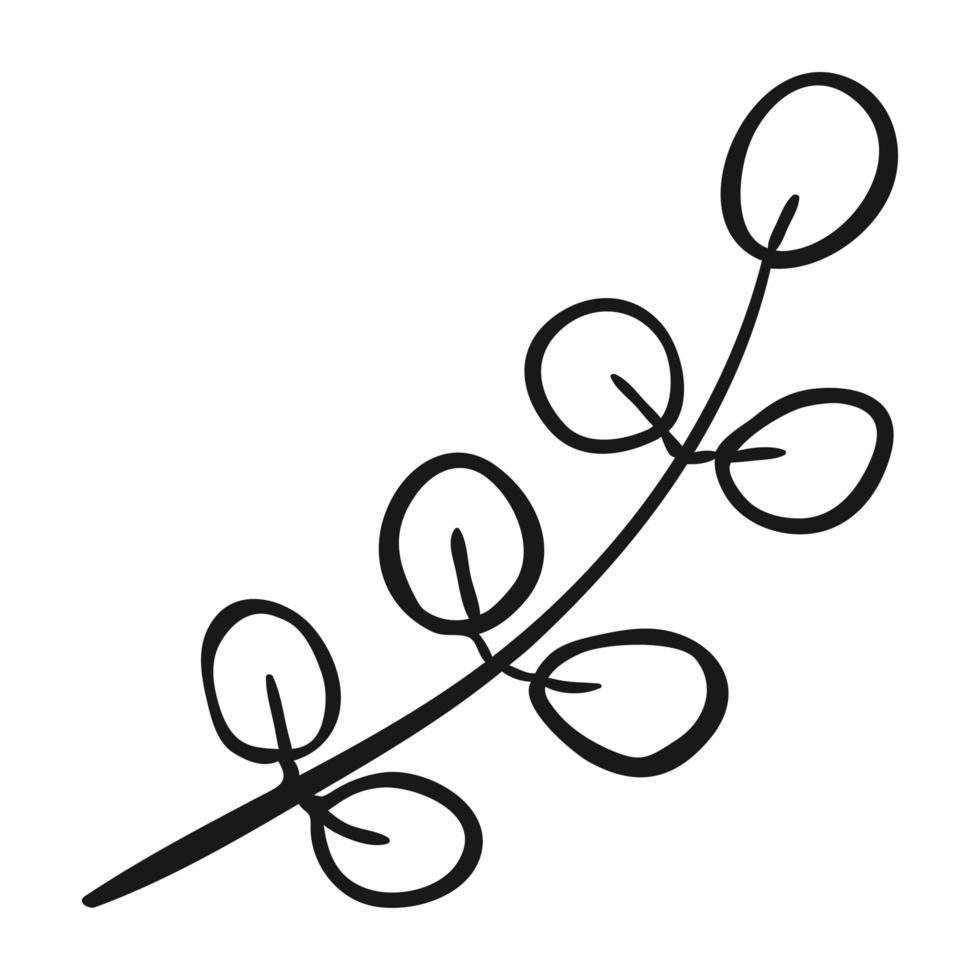 Plant Outline Illustration vector