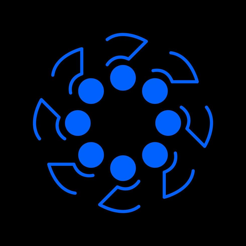 abstract modern symbol flat technology vector