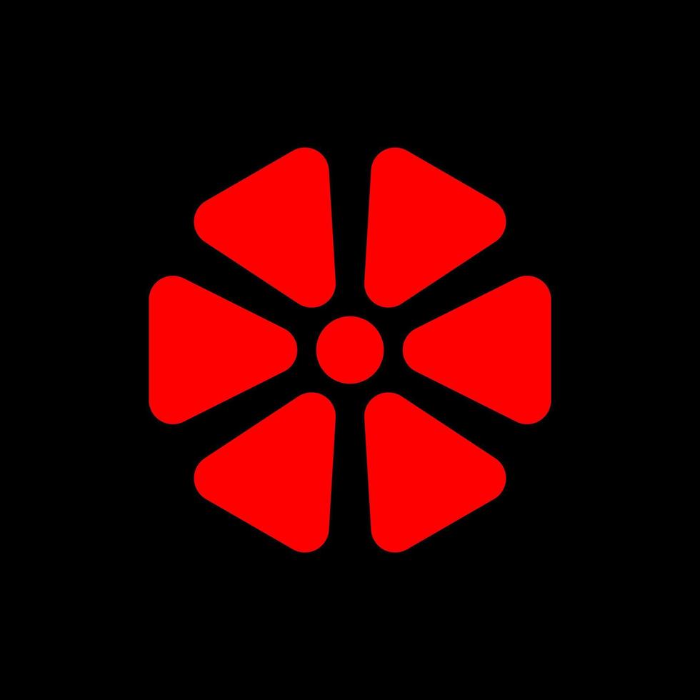 abstract modern symbol flat technology vector