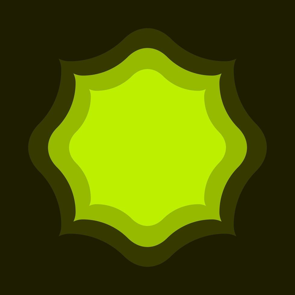 flat abstract ornament element geometric vector