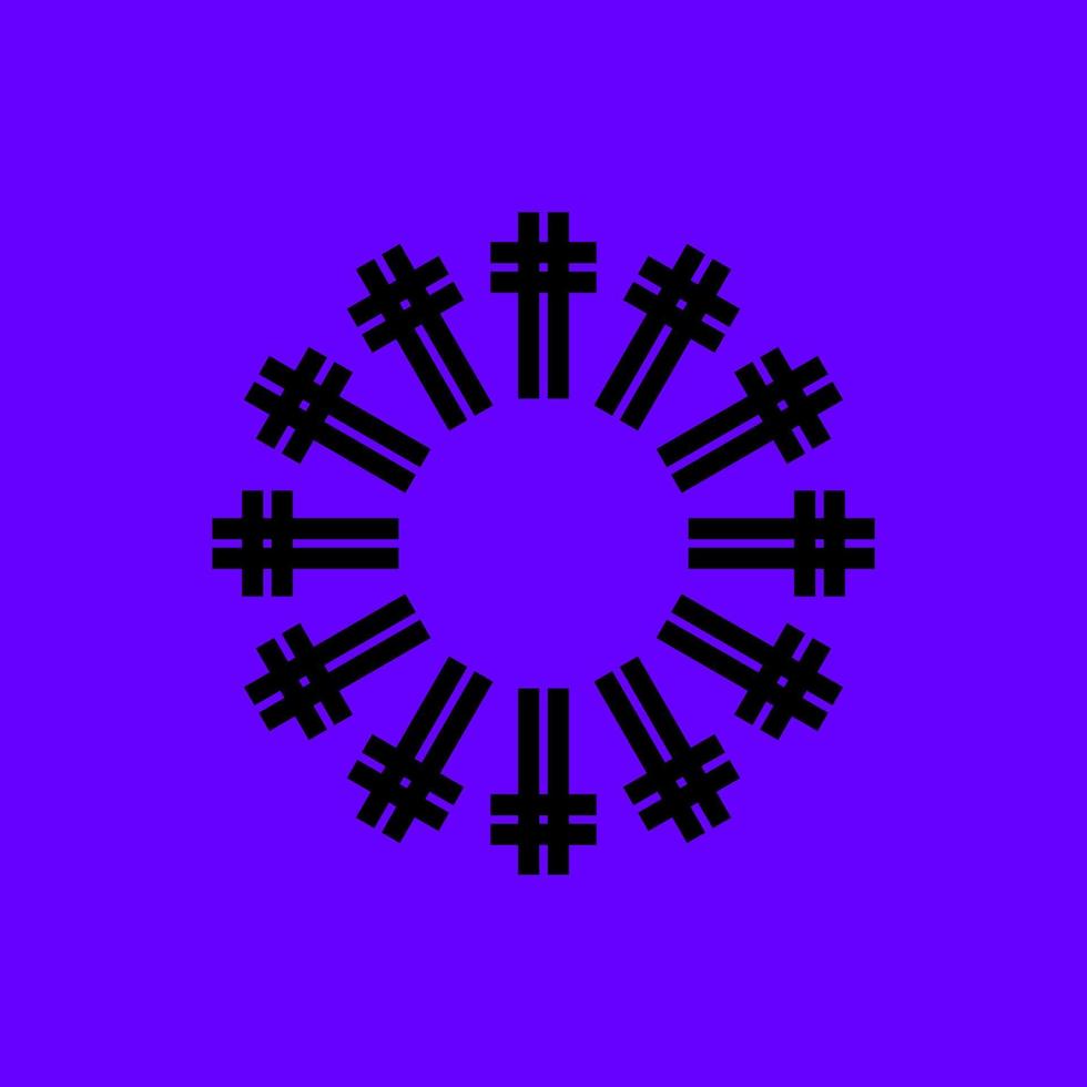 abstract flat symbol tech modern vector