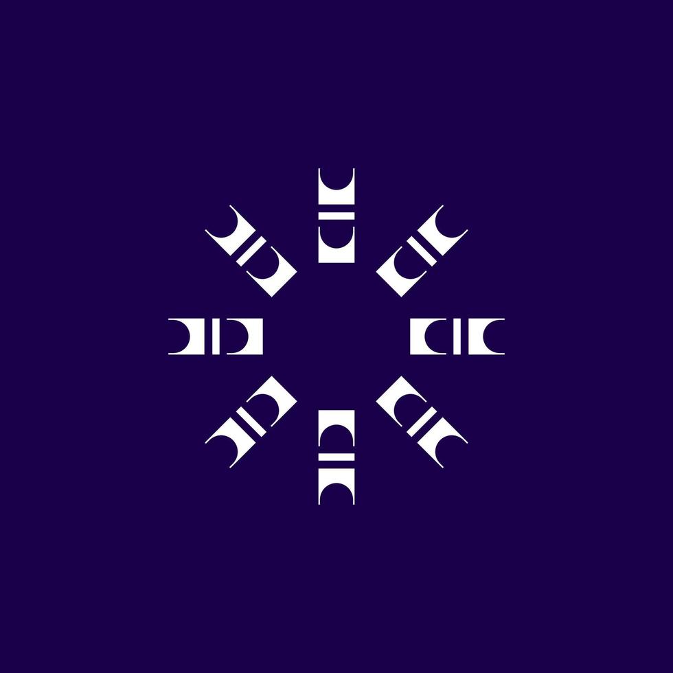 abstract modern simple flat symbol vector