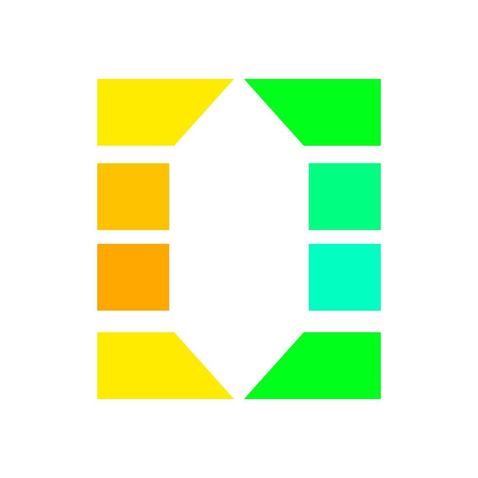 abstract colorful gems negative space vector