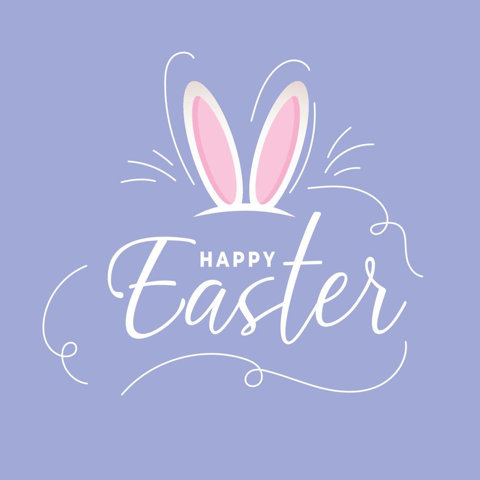 happy easter day illustration vector