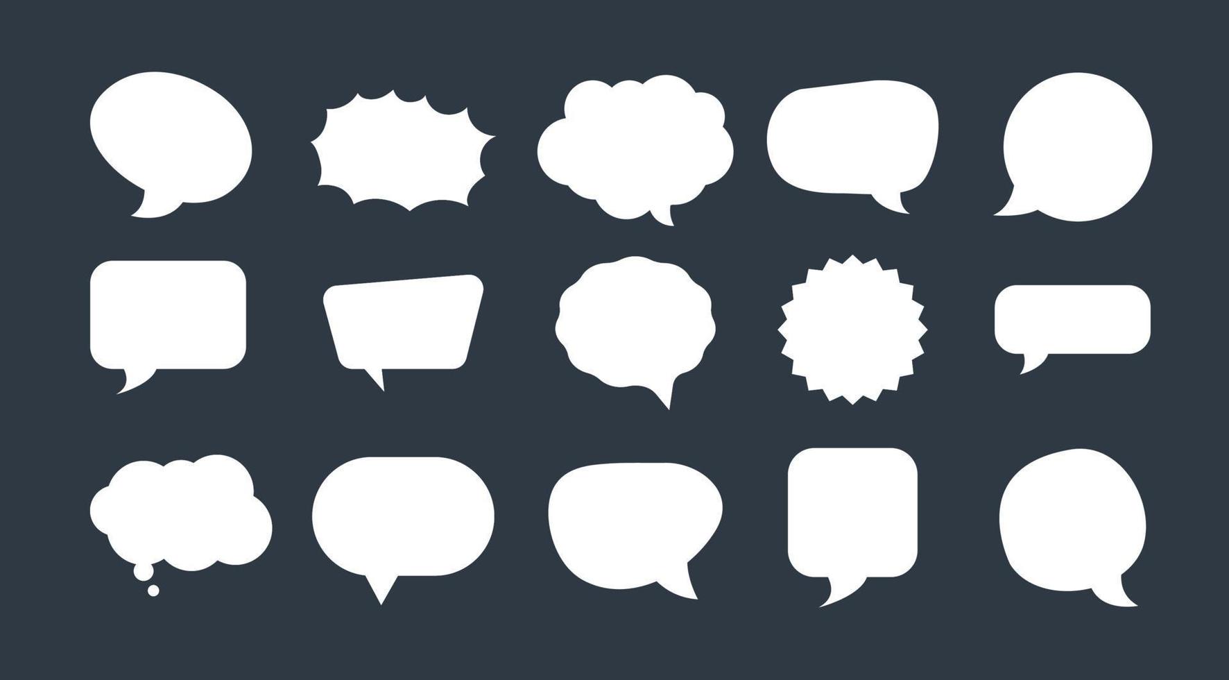 Speech bubble pack template design vector