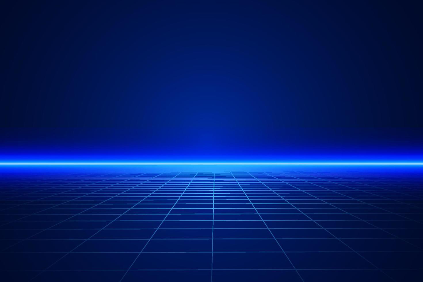 metaverse blue technology background template vector