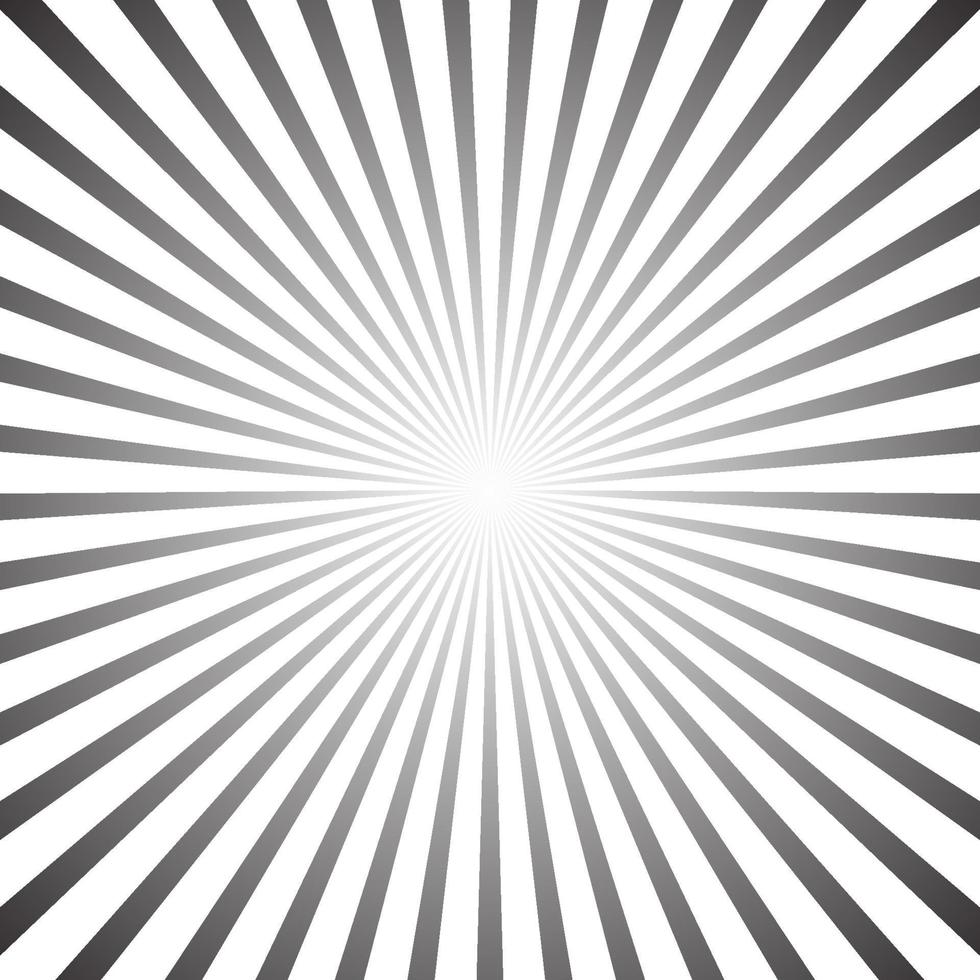 Star, round element, halftone rays isolated on white background. Black logo. Geometric shape. vector