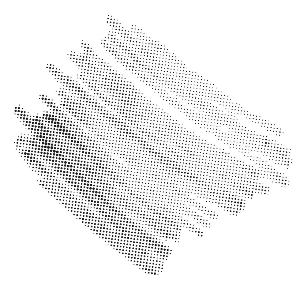 Black halftone element, banner, texture, icon.  Dotted texture isolated on white. vector