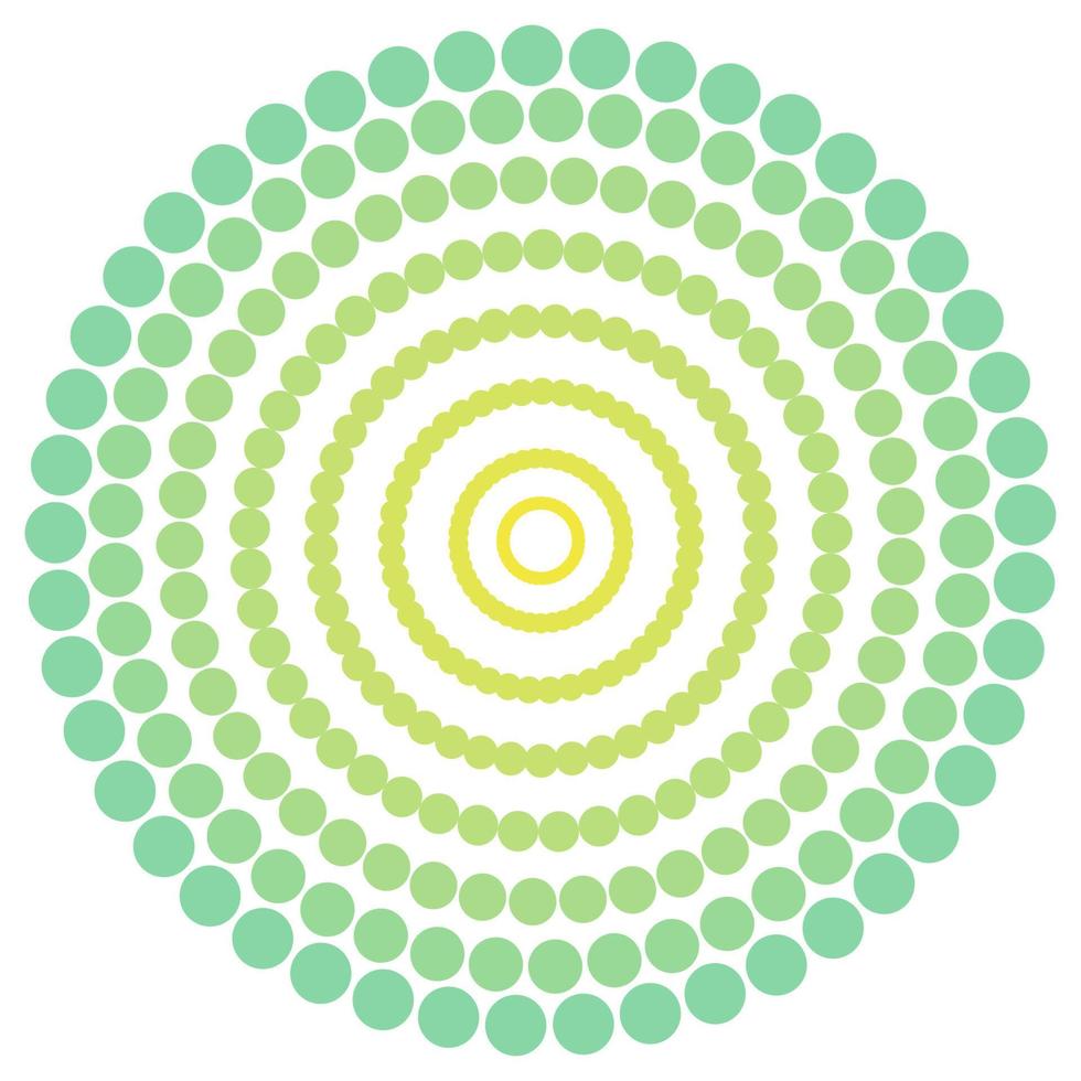 Screen printing pattern. Radiant frame. Abstract vortex. Circular pattern. Pop art round halftone frame isolated on white. Abstract whirligig, eyeball. Dotted print. vector