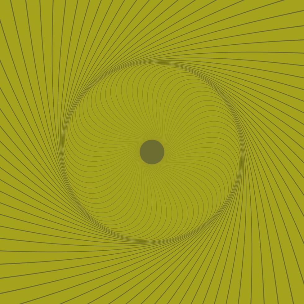 Abstract linear round rosette  card, thin line background. Geometric striped poster. vector