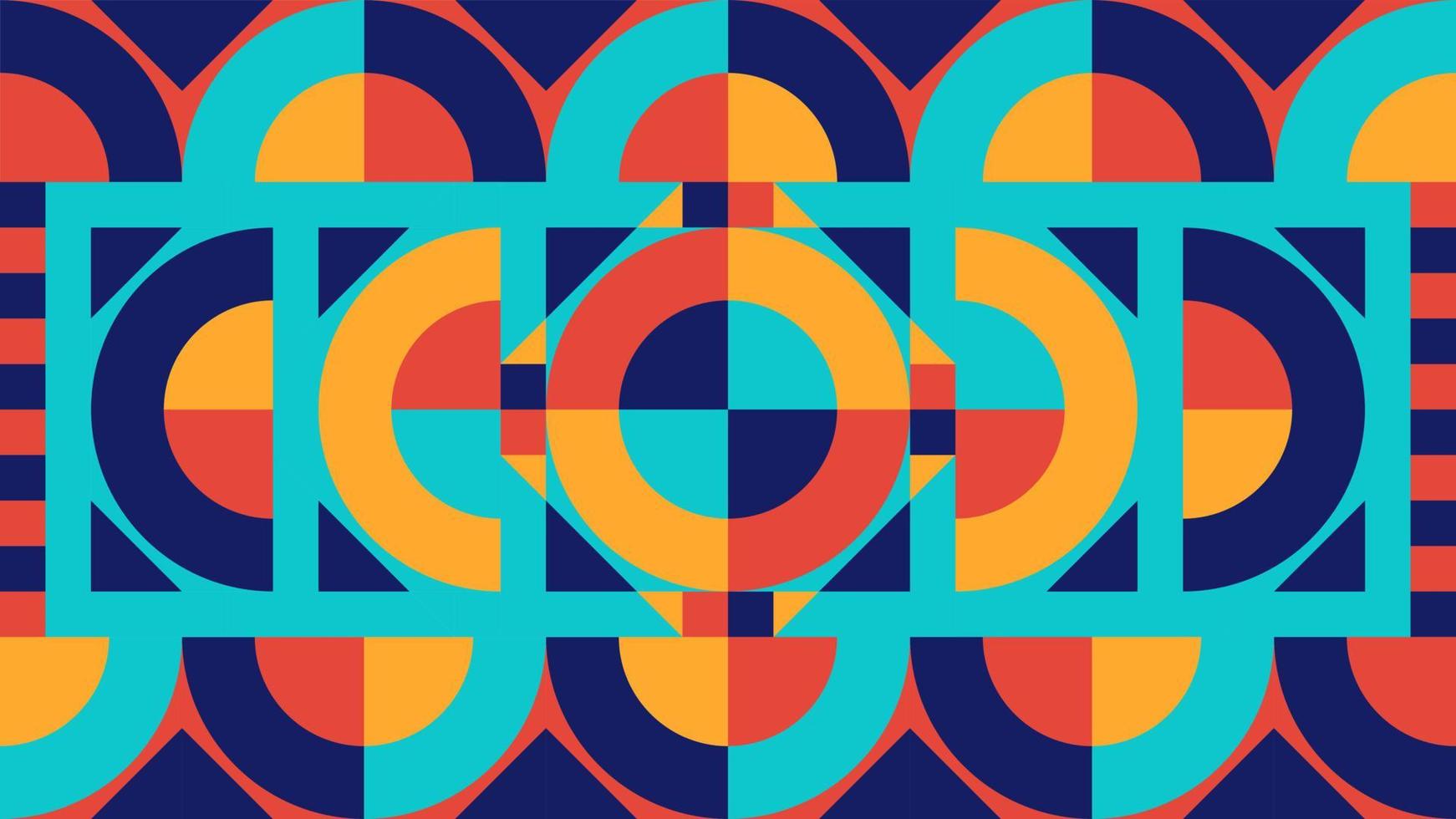 Pattern of Pop and Colorful Abstract Geometric Shape with simple design. vector