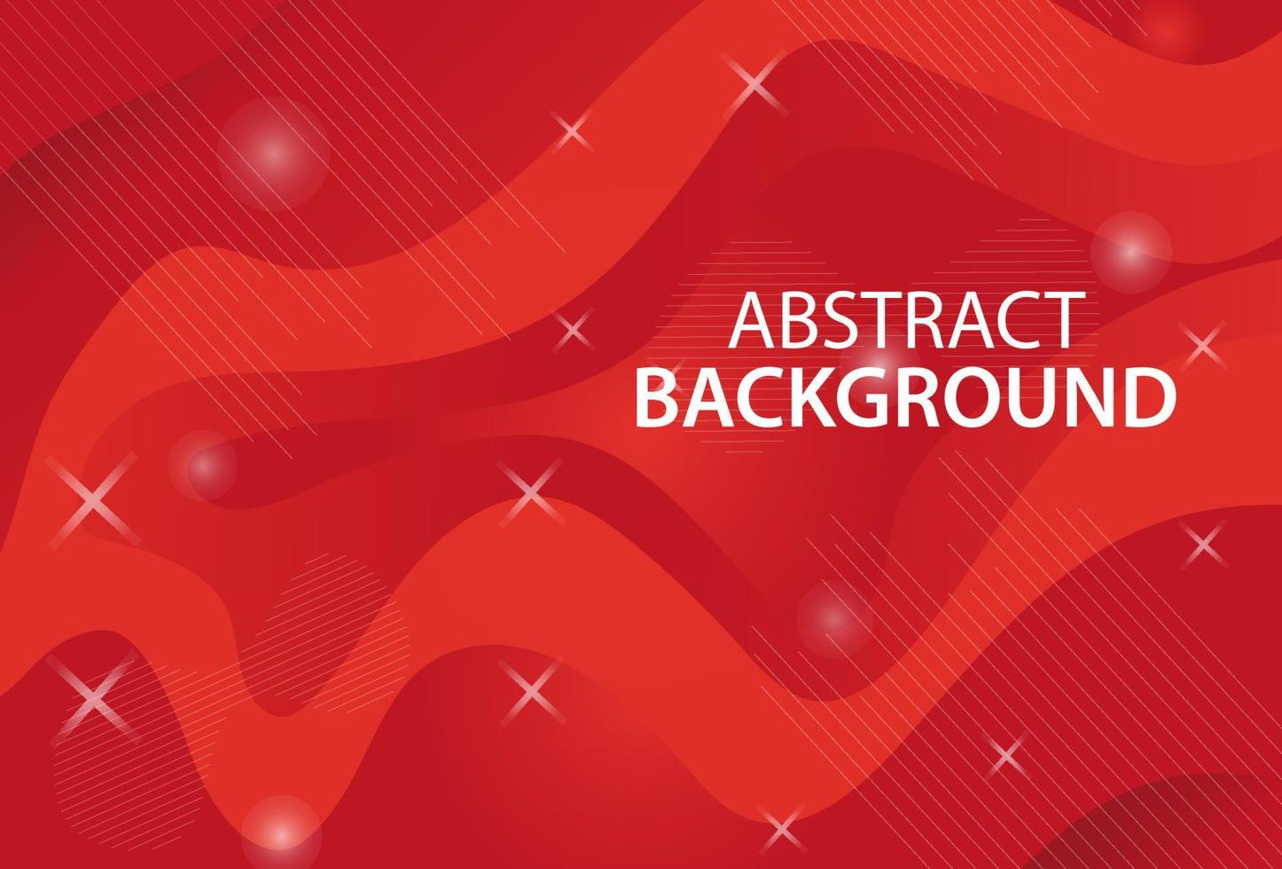 Red wave abstract background vector