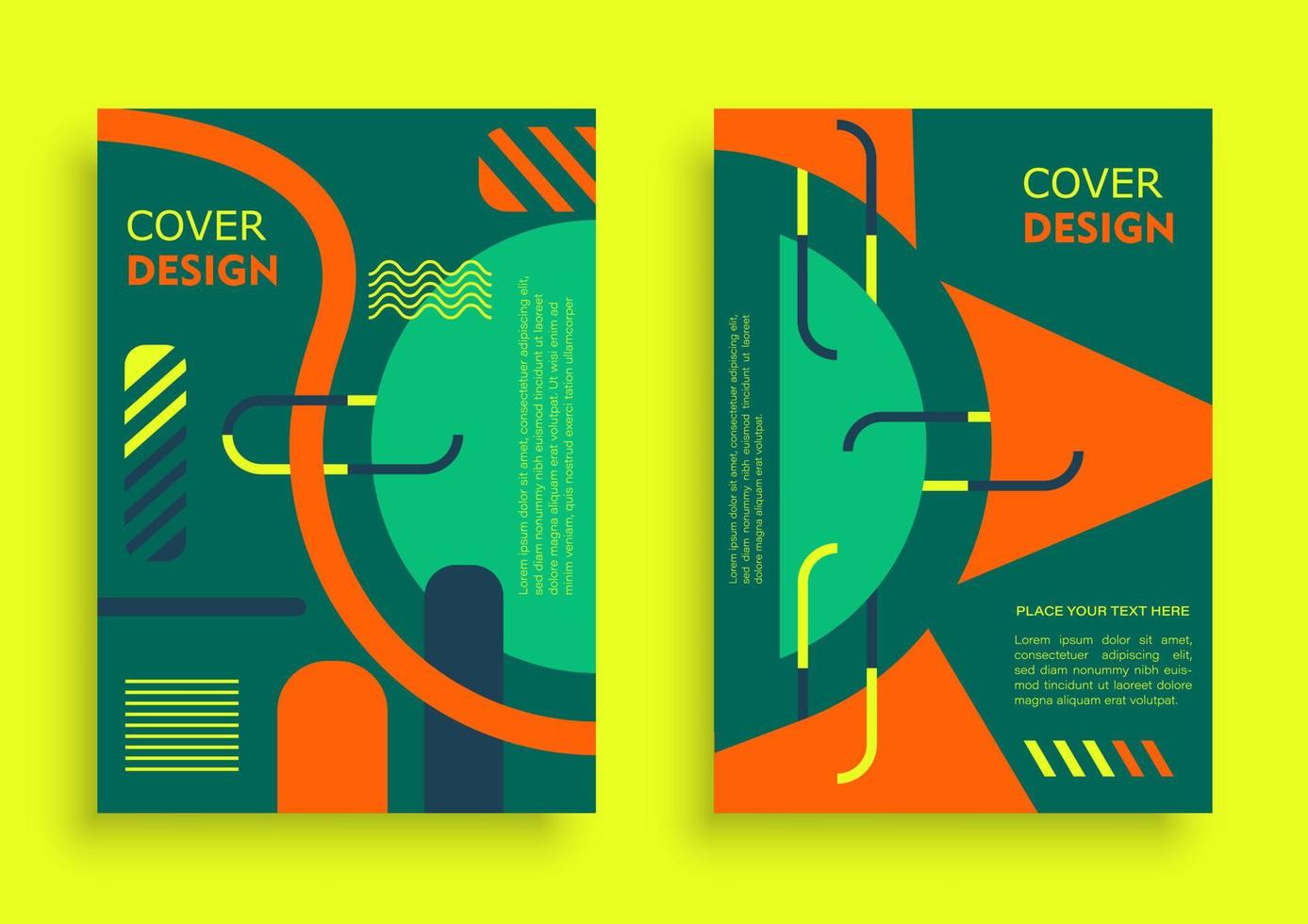 Set of template brochure, cover book, or flyer business vector