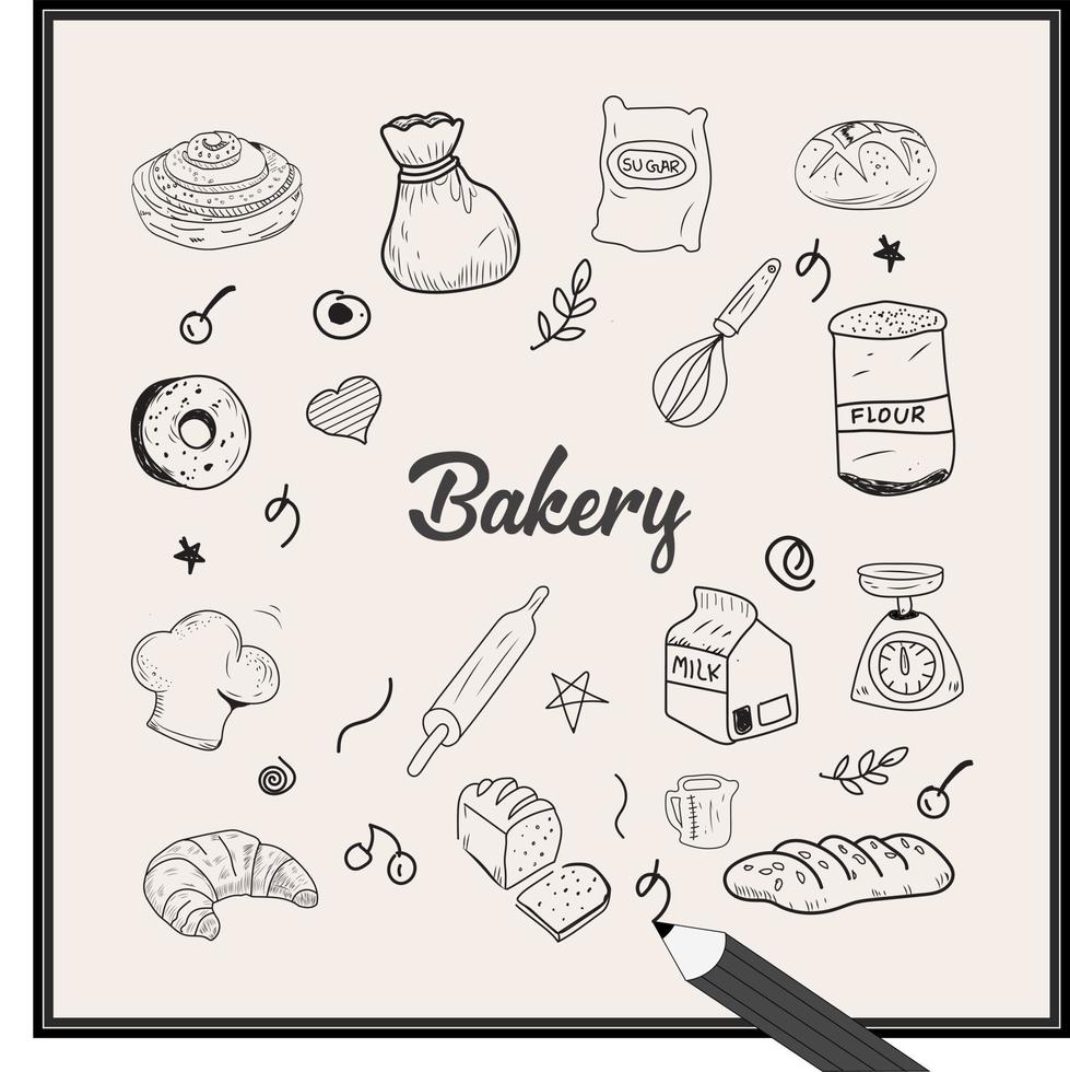 bakery Doddles eps vector