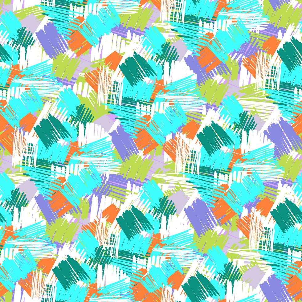 Abstact brush strokes seamless pattern. Cross Hatching. Urban wallpaper. Grunge backdrop. vector