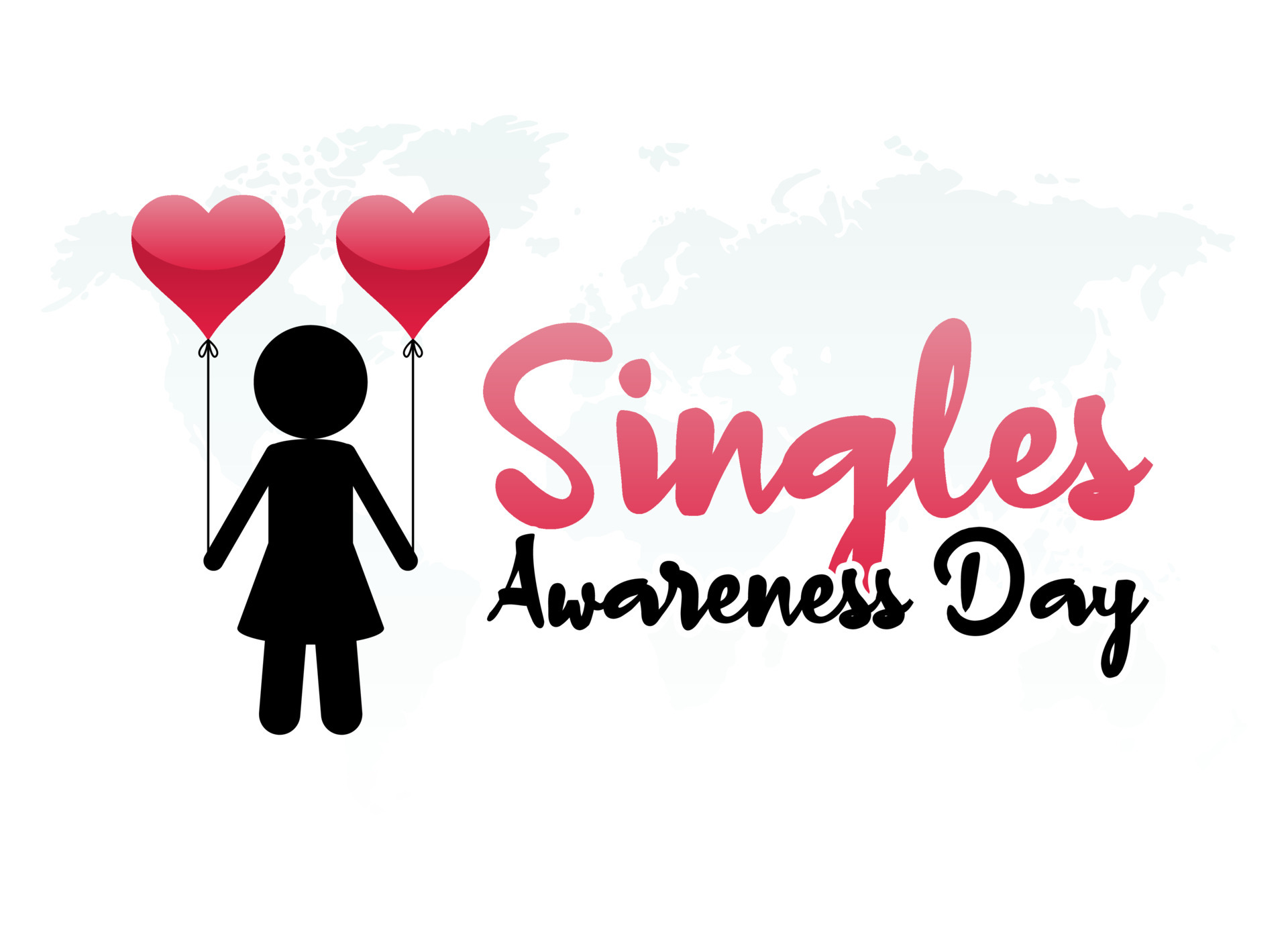 vector graphic of singles awareness day good for singles awareness day