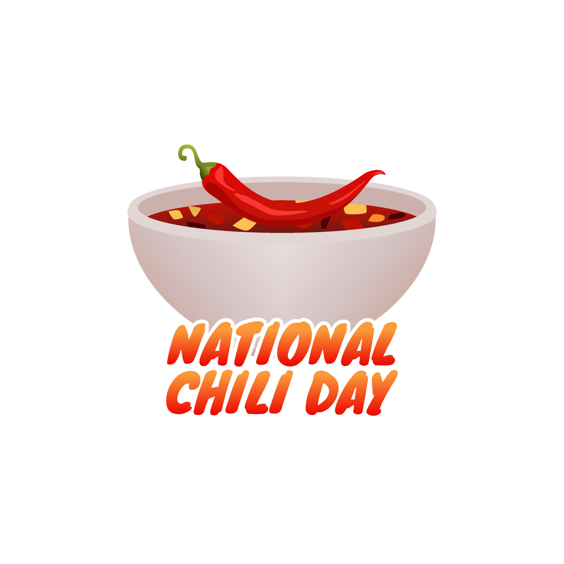 vector graphic of national chili day good for national chili day