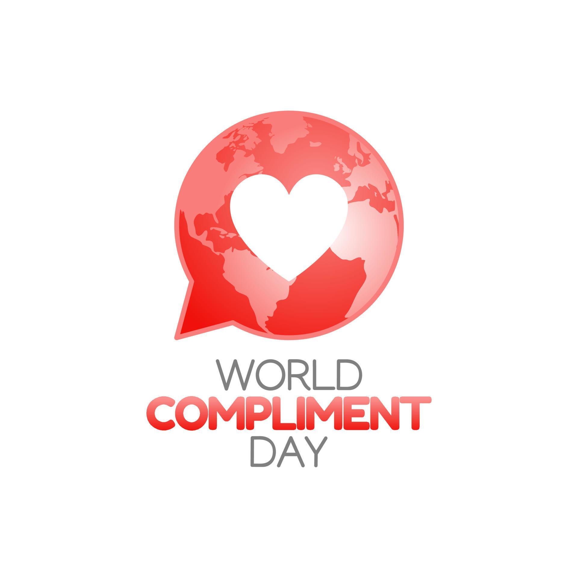 vector graphic of world compliment day good for world compliment day