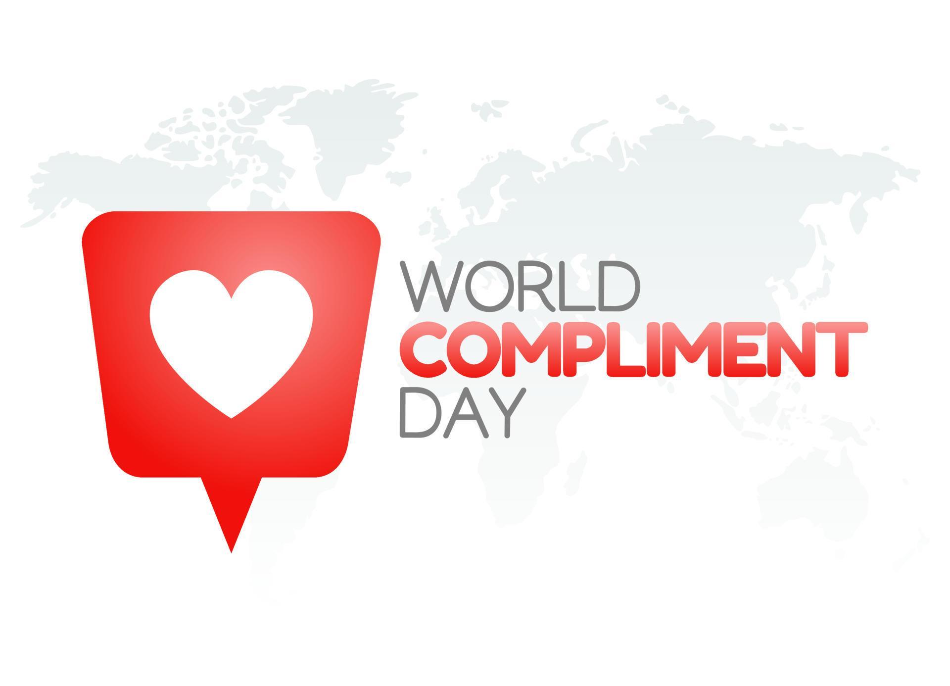 vector graphic of world compliment day good for world compliment day