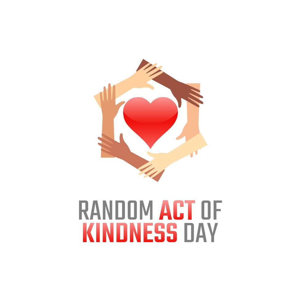 vector graphic of random act of kindness day good for random act of kindness day celebration