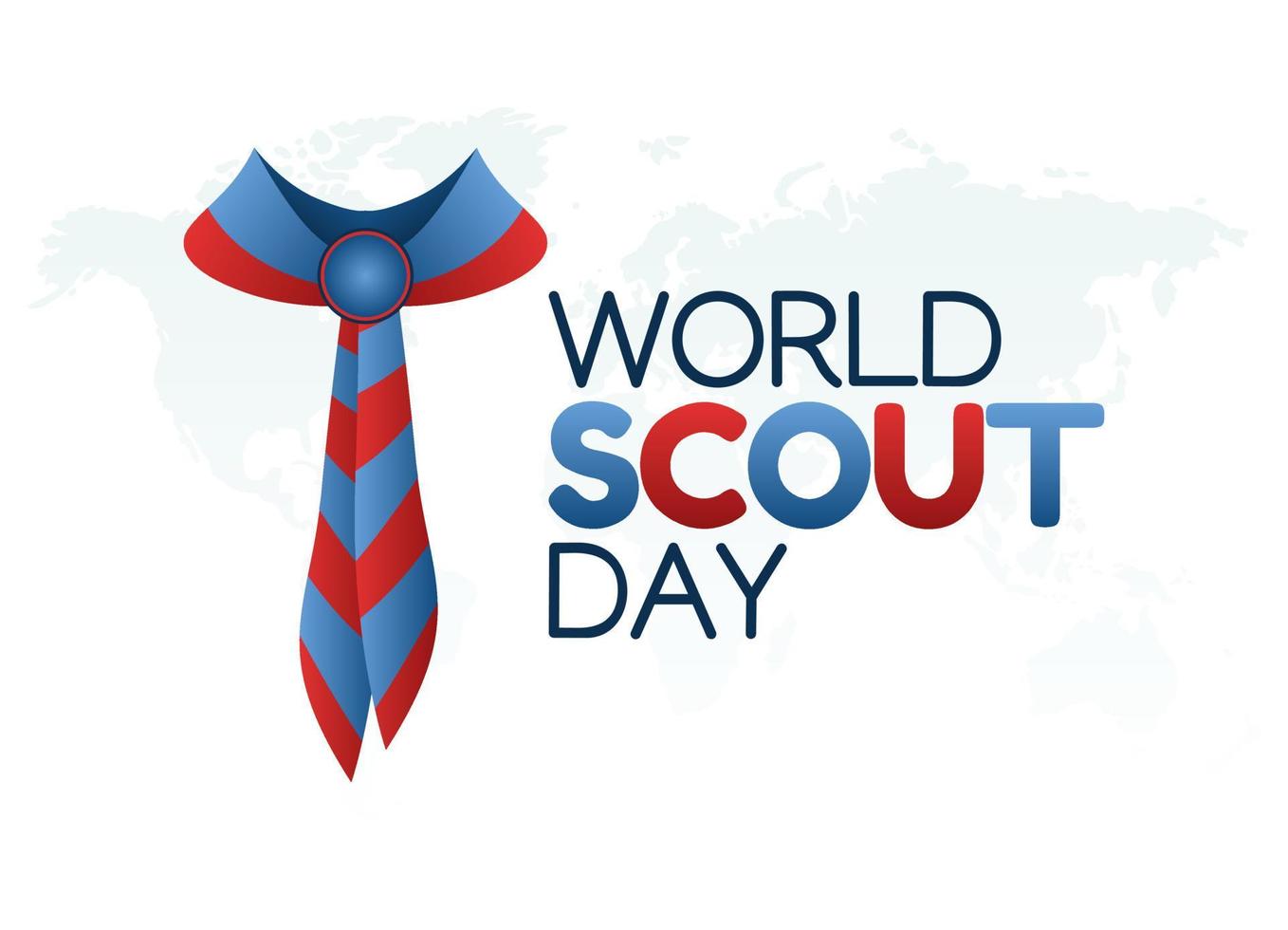 vector graphic of world scout day good for world scout day celebration