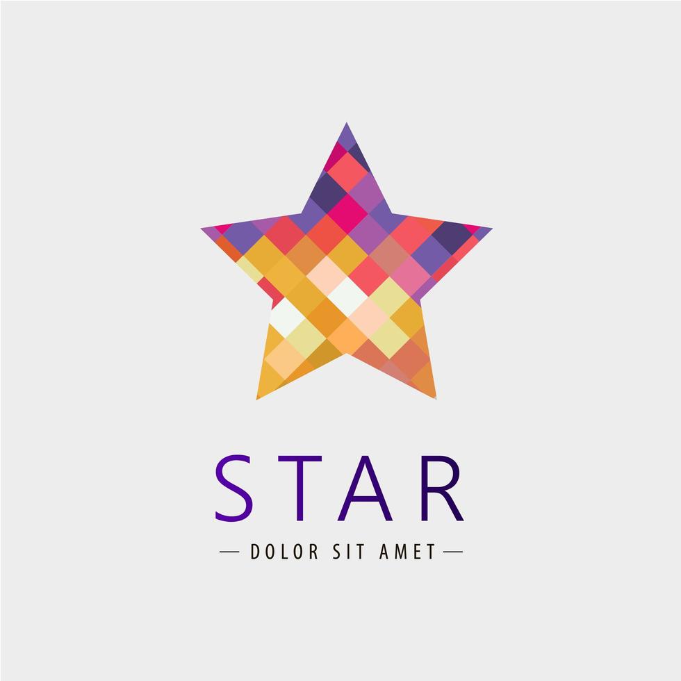 logotipo de estrella vectorial, icono aislado, identidad vector