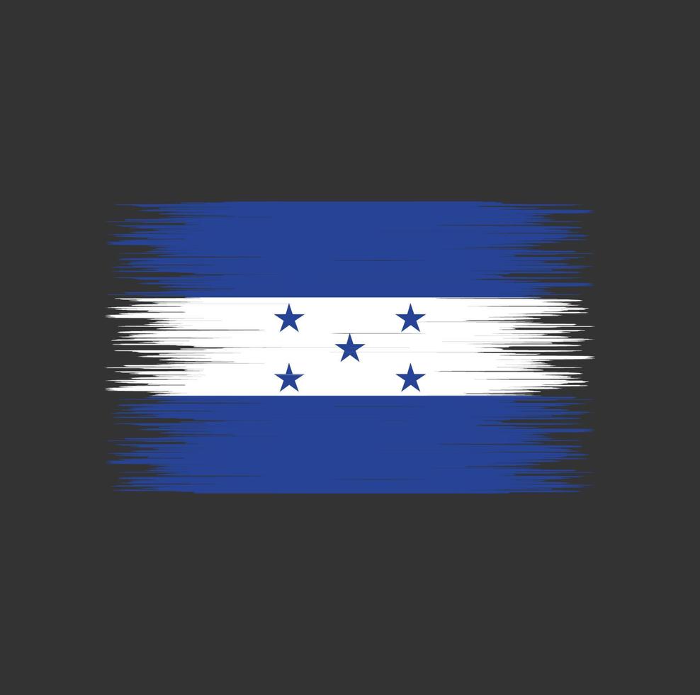 Honduras flag brush stroke, National flag vector