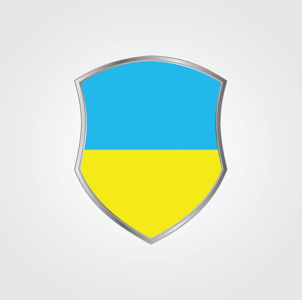 Ukraine Flag Design vector