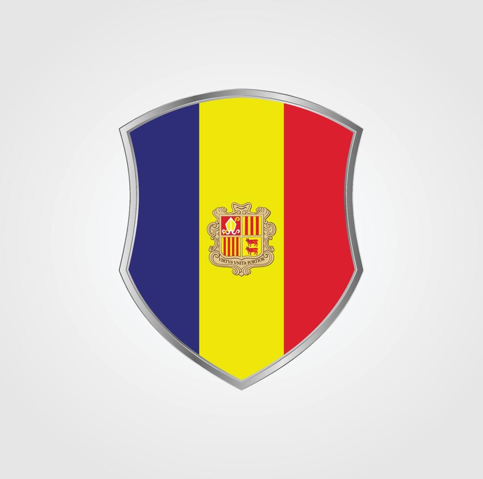 diseño de la bandera de andorra vector