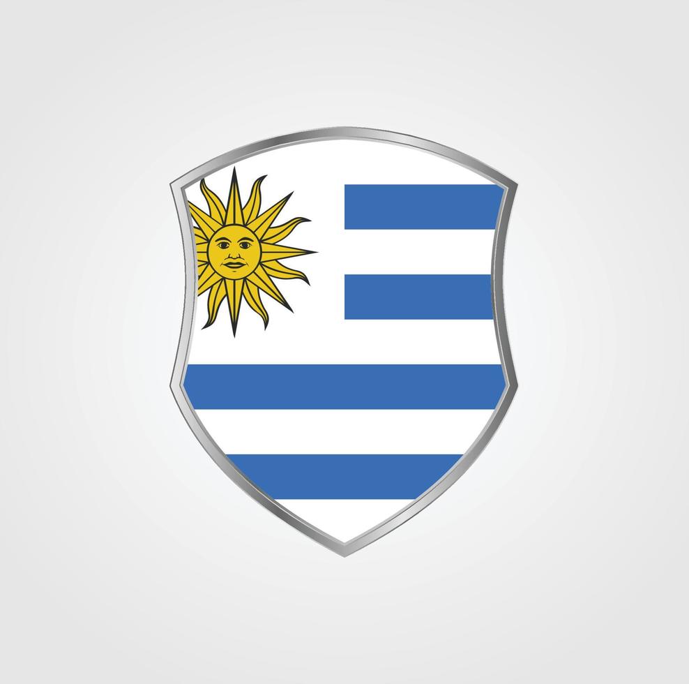 diseño de la bandera de uruguay vector