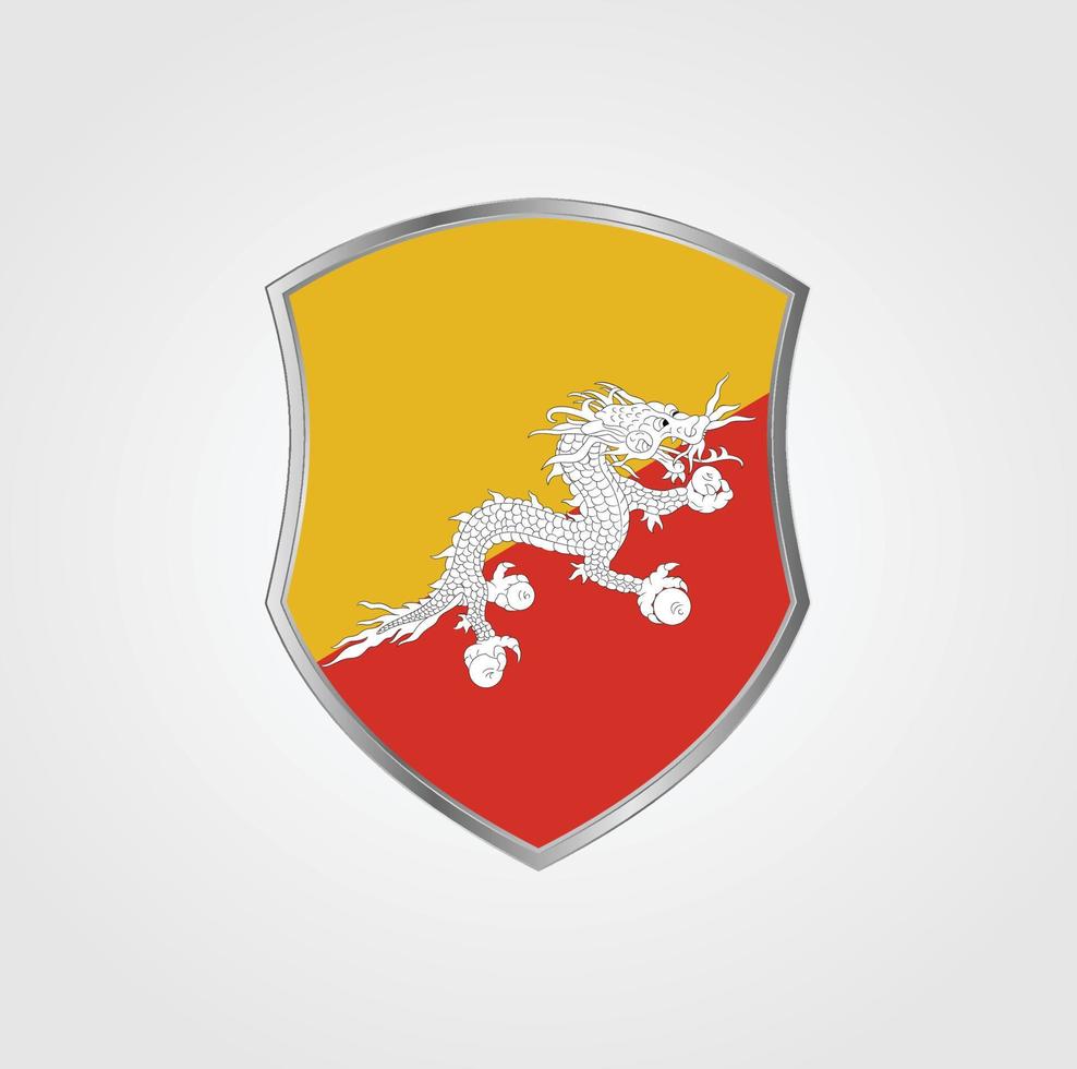 Bhutan Flag Design vector