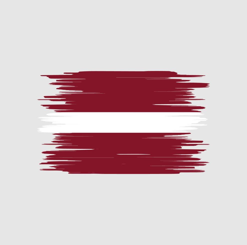 Latvia flag brush stroke, national flag vector