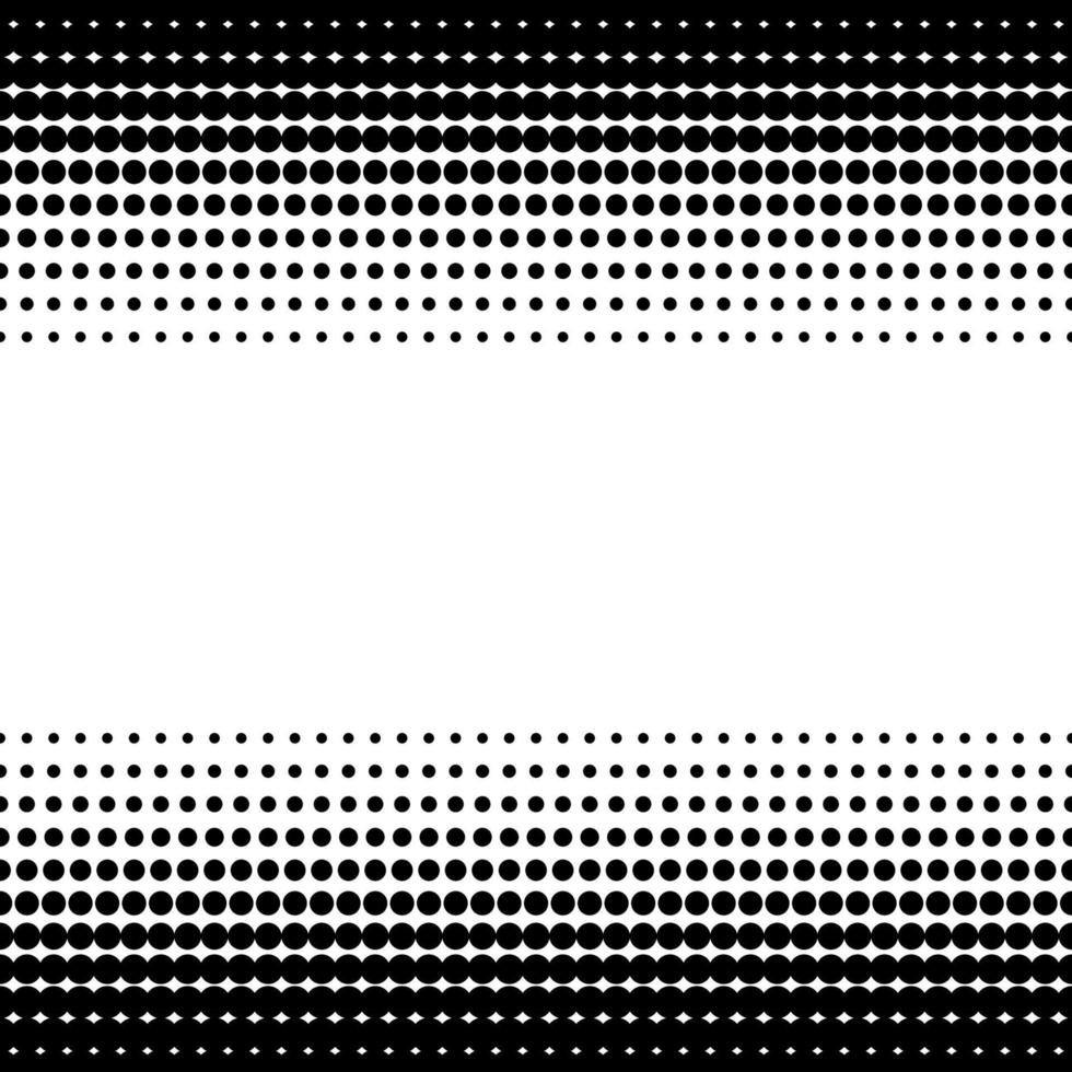 Abstract black halftone frame isolated on white background. Set of dotted borders. vector