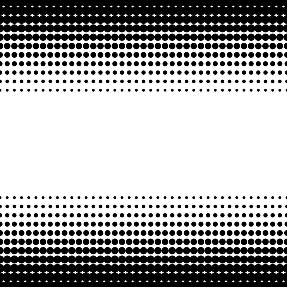 Abstract black halftone frame isolated on white background. Set of dotted borders. vector